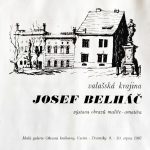 Plakát k výstavě obrazů Josefa Belháče, 1987 | Zdroj: MVK Vsetín